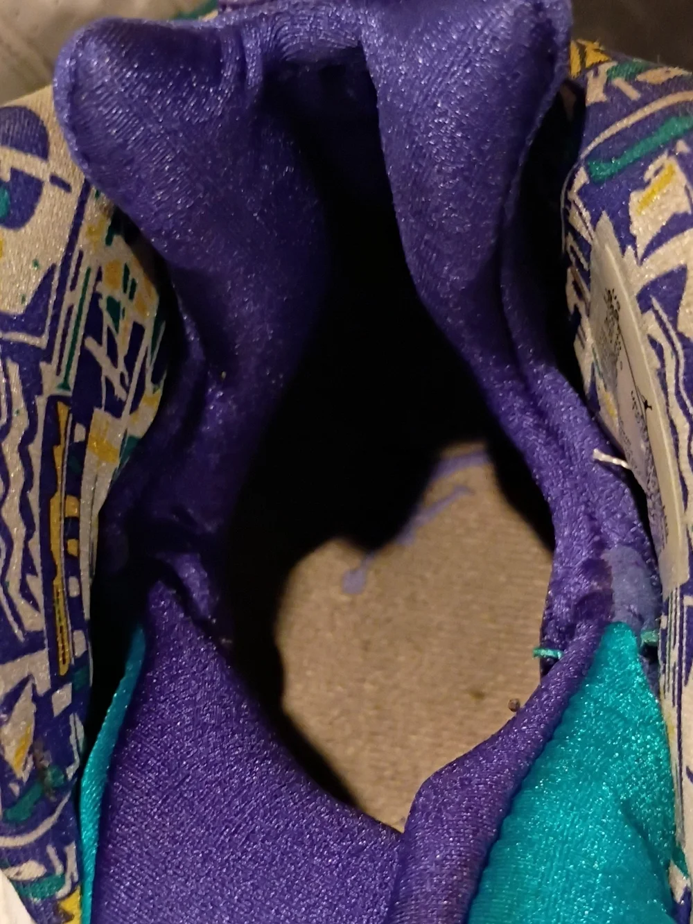 Nike Air Jordan  Aqua Sneakers Size US 8.5 - Teal, Purple, Yellow
